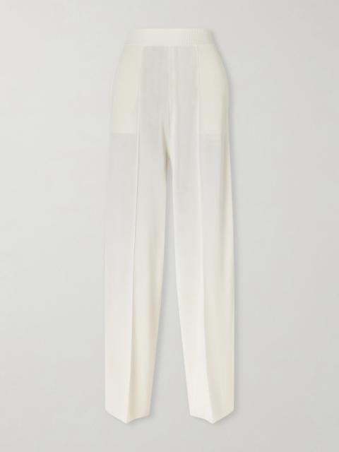Lanvin Ribbed-knit Wide-leg Pants