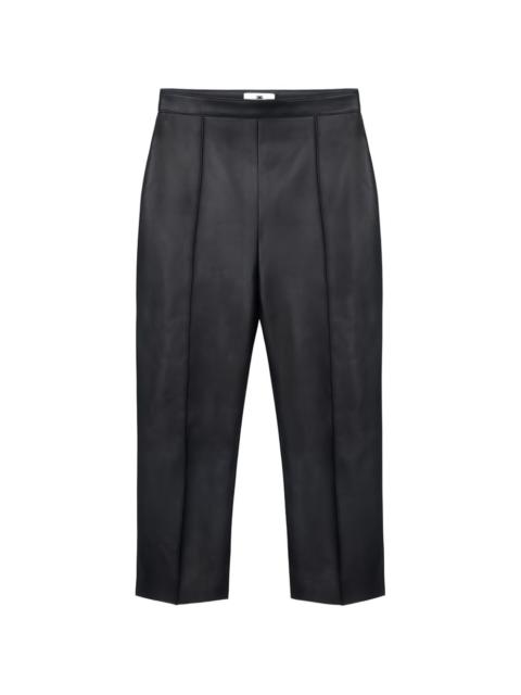 ELISABETTA FRANCHI leather side-slits trousers