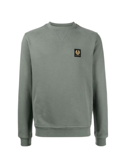 logo-patch cotton sweatshirt