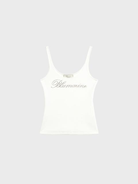 JERSEY VEST TOP WITH EMBROIDERY