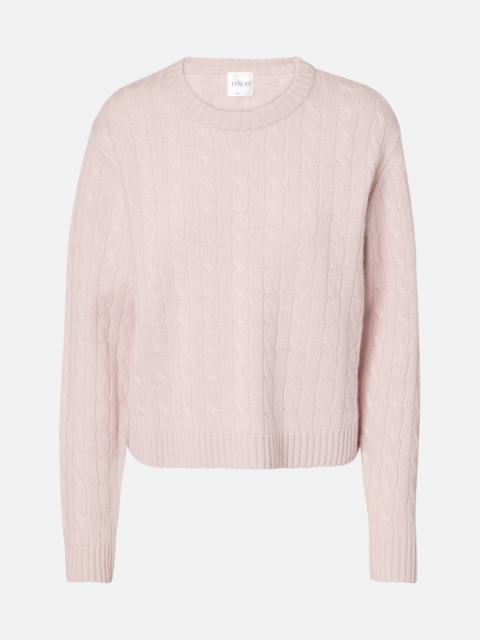 LESET Zoe cable-knit sweater