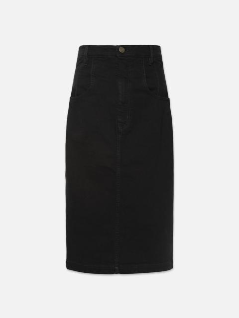 The High Waisted Seamed Skirt in Aster