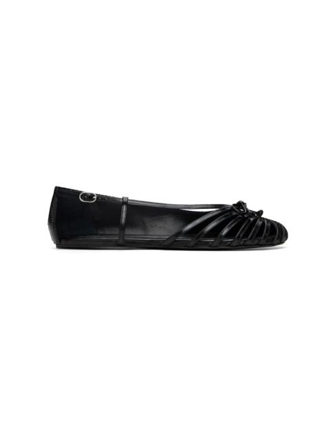 ABRA Black Double Shoe Ballerina Flats