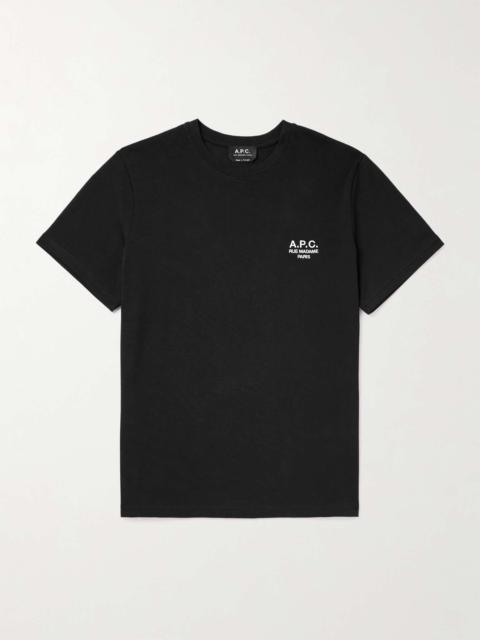 A.P.C. Logo-Embroidered Cotton-Jersey T-Shirt