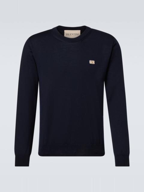 Valentino VLogo virgin wool sweater