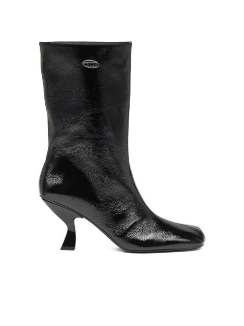 Diesel 75mm D-Amber square-toe sculptural-heel boots
