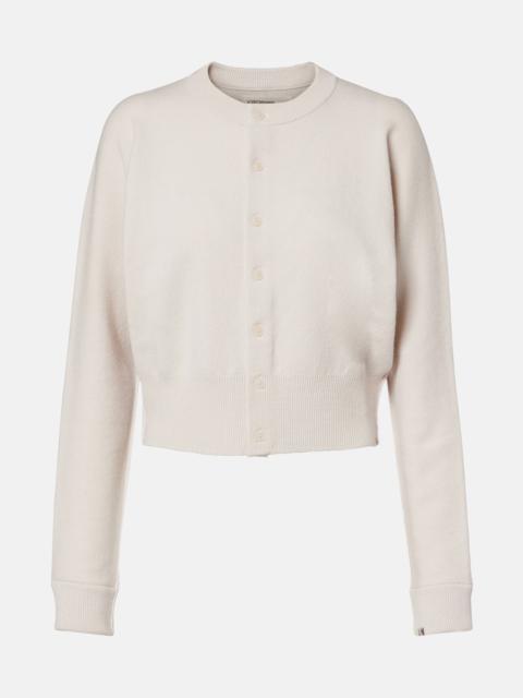 extreme cashmere Blouson cashmere-blend cardigan