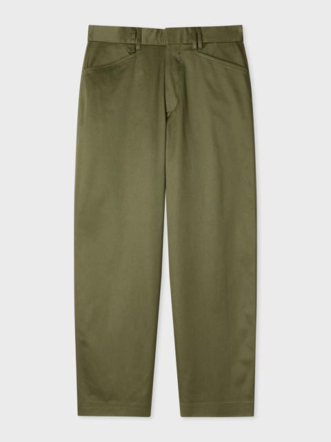 Paul Smith Relaxed-Fit Khaki Stretch-Cotton Chinos