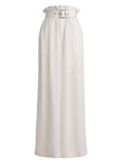 Ralph Lauren Women's Alanna Voile Wide-Leg Pants - Cream