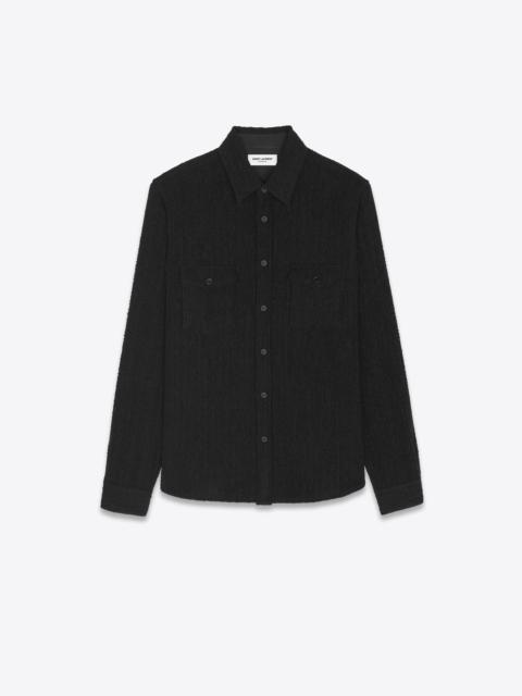 SAINT LAURENT overshirt in wool