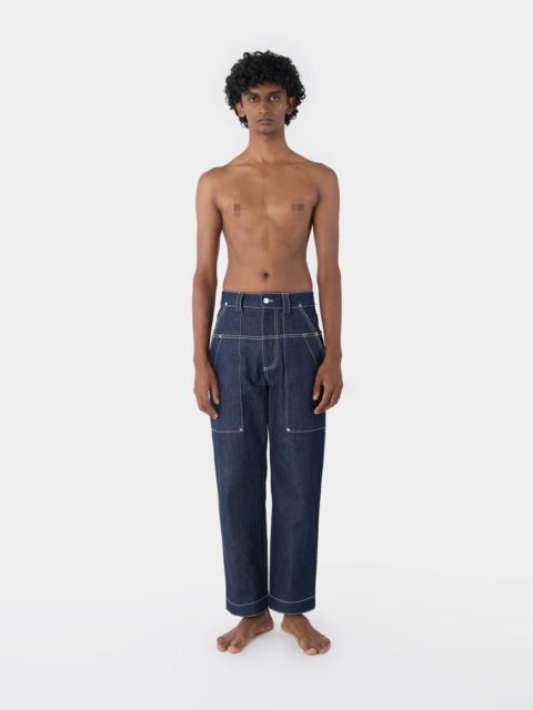 RIVETTI PANTS / dark denim