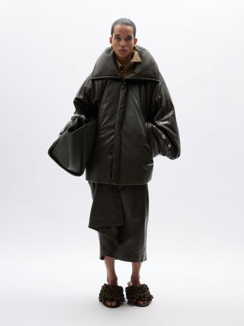 Bottega Veneta Shiny Leather Puffer Jacket