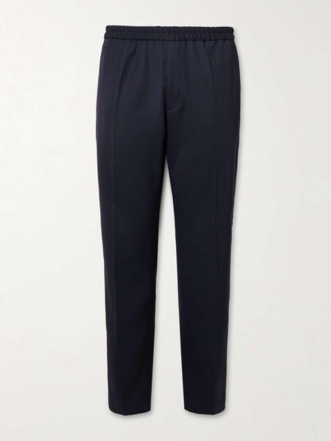 Straight-Leg Wool-Twill Trousers