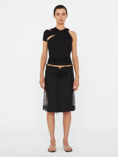 CHRISTOPHER ESBER HUDSON WAVE LACE BOARDIE SKIRT