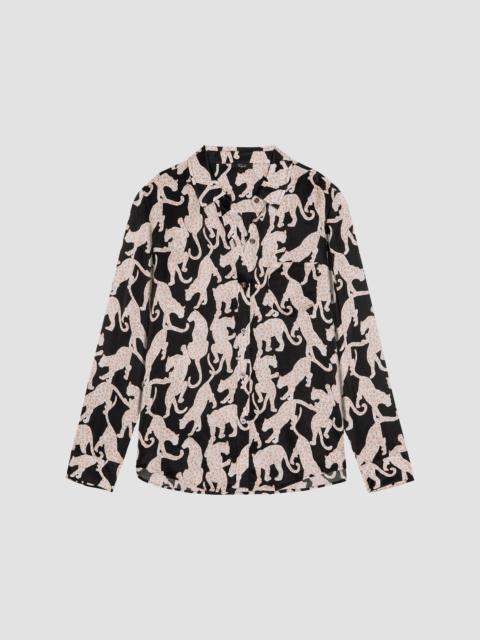 Rails Women's Alyssa Leopard-Print Shirt - Onyx Jaguar