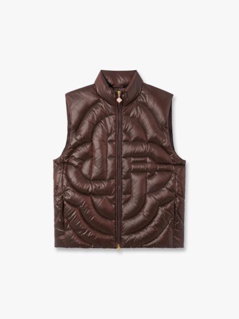 CASABLANCA Dark Brown Quilted Down Puffer Vest | Casablanca Paris