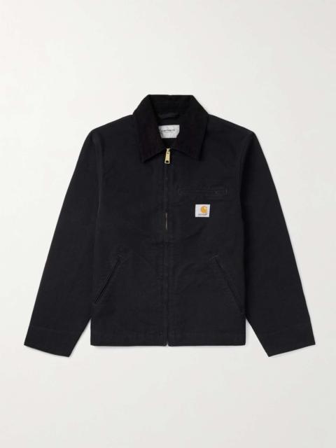 Detroit Corduroy-Trimmed Organic Cotton-Canvas Jacket