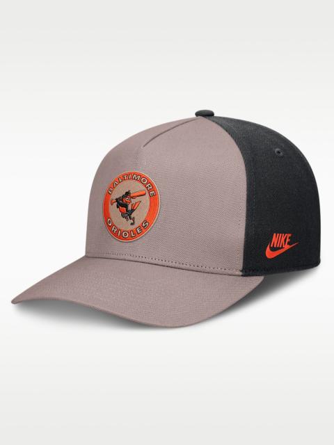 Nike Baltimore Orioles Cooperstown Rise Men's Nike MLB A-Frame Adjustable Hat