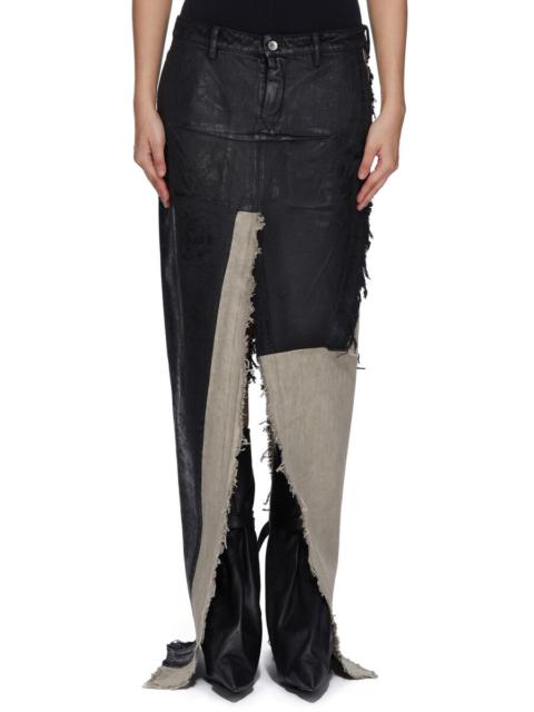 Rick Owens Concordians panelled maxi skirt