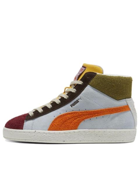 PUMA (WMNS) PUMA Lemlem x Suede Mid 'Icy Blue Cayenne Pepper' 396629-01