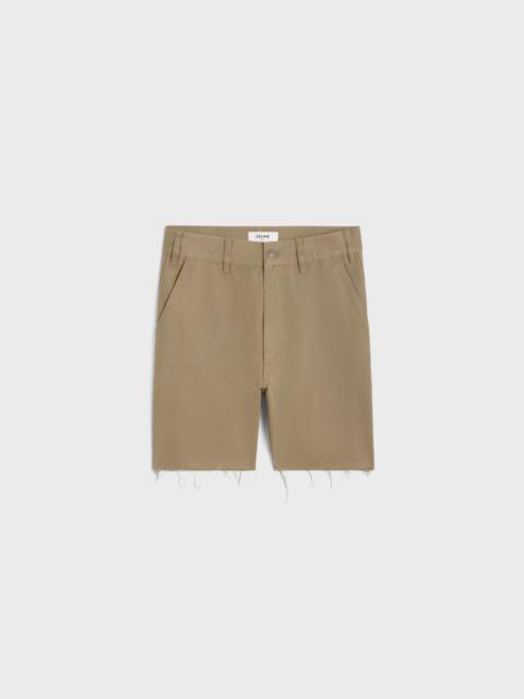 CELINE wesley shorts in cotton twill