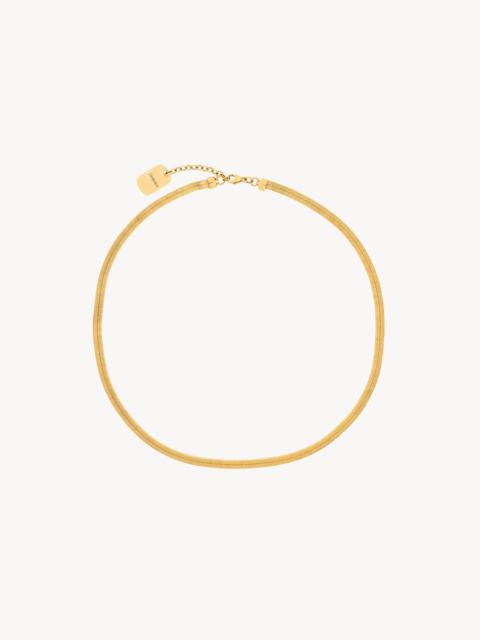 SAINT LAURENT SHORT CHAIN NECKLACE IN METAL