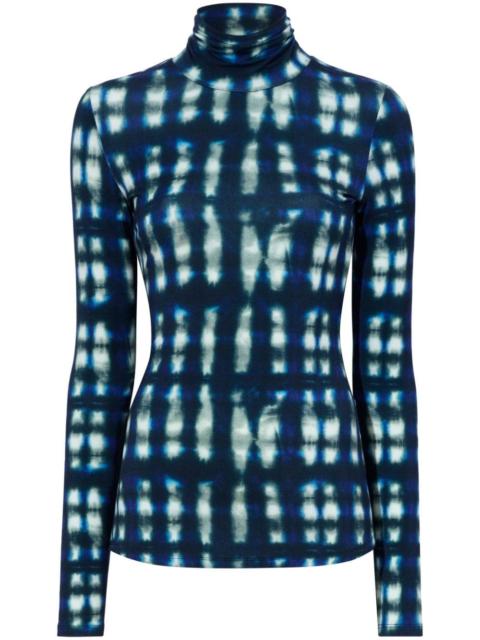 Proenza Schouler tie dye-print high-neck T-shirt