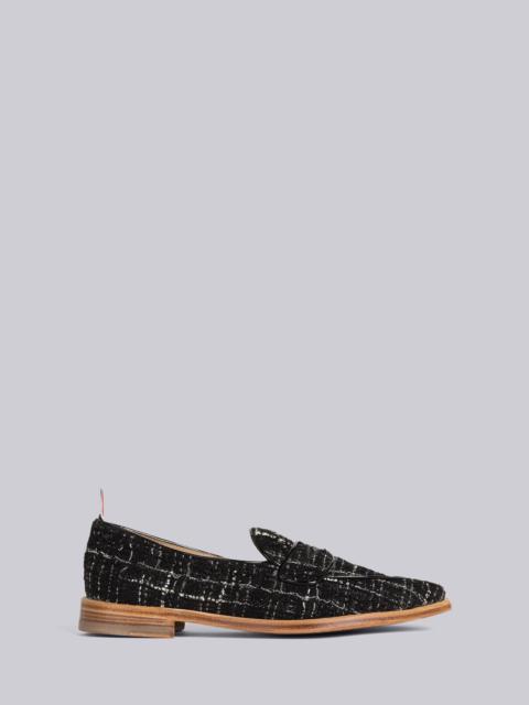 Thom Browne Plaid Ribbon Tweed Varsity Penny Loafer