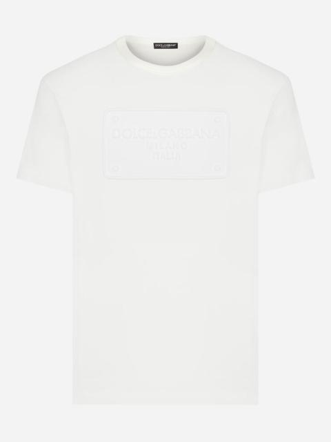Dolce & Gabbana Cotton T-shirt with embossed logo