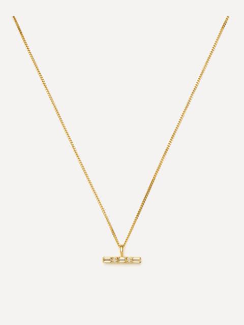 MISSOMA X Lucy Williams Mixed Metal T-Bar Stone Pendant Necklace