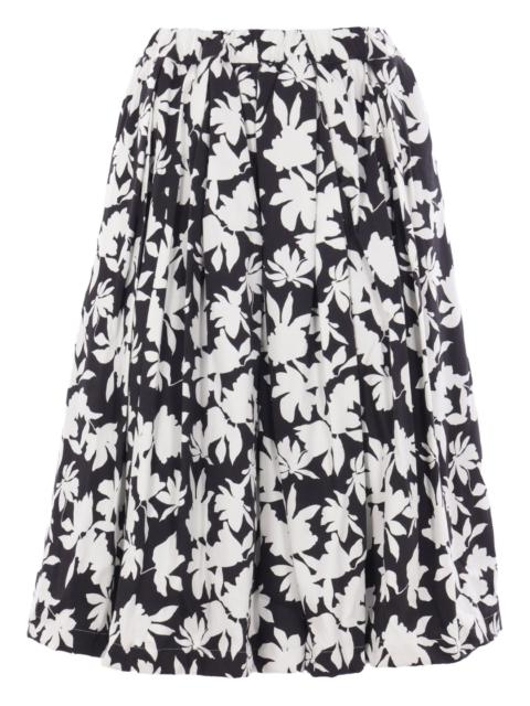 Comme des Garçons Comme des Garçons Cotton Pique Stretch Print Skirt