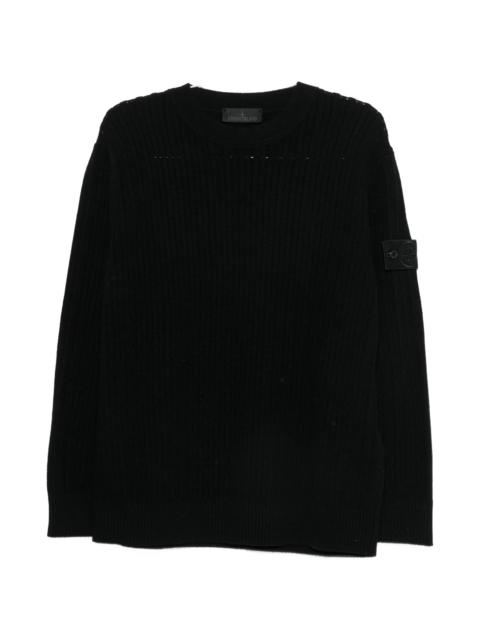 Stone Island Stone Island Ribbed Logo-patch Sweater