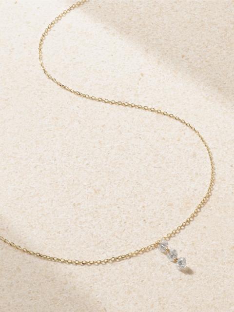 PERSÉE Danaé 18-karat gold diamond necklace Gold