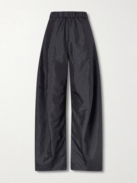 Tibi Winslow Crinkled-shell Barrel-leg Pants