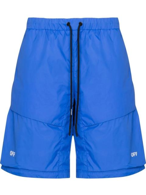 Off-White logo-print track shorts