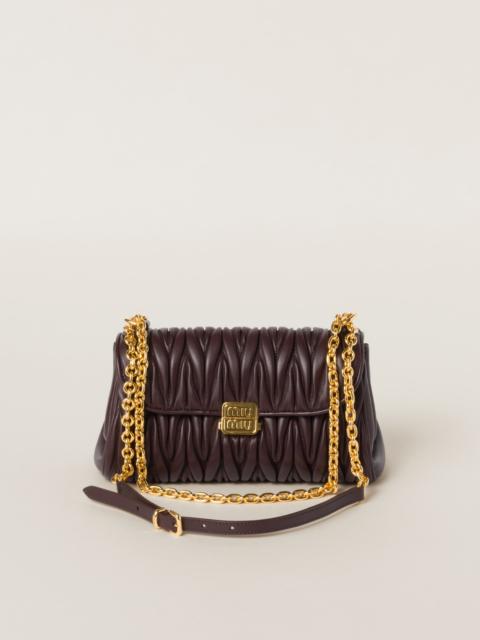 Miu Miu Matelassé nappa leather shoulder bag