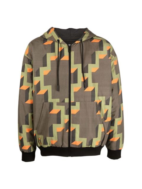 Marcelo Burlon County Of Milan geometric-print hooded jacket