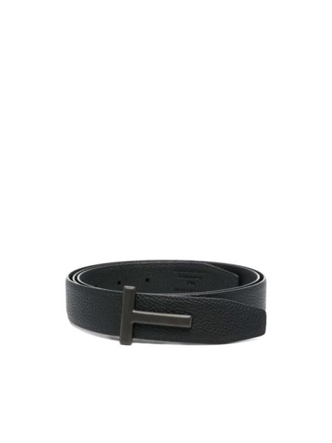 TOM FORD logo-buckle leather belt