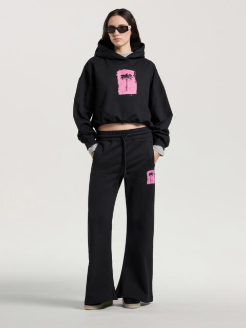 Palm Angels Brushed Palm Tree Sweatpants
