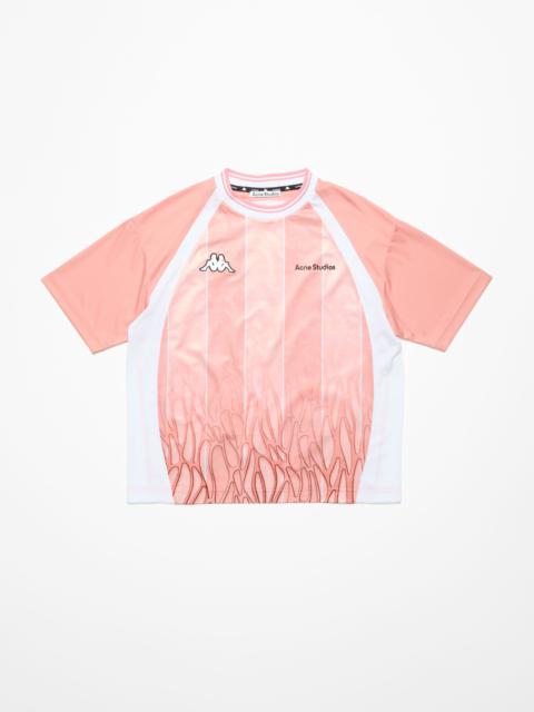 Acne Studios Logo t-shirt - Acne Studios x Kappa - Light pink/pink