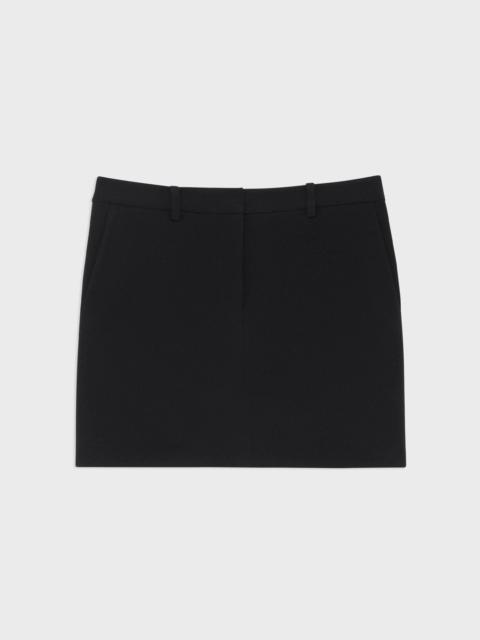 Theory Mini Trouser Skirt in Admiral Crepe