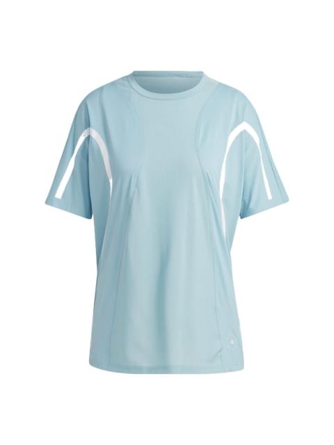 adidas (WMNS) adidas by Stella McCartney TruePace Running Loose T-Shirt 'Blue White' IC6015