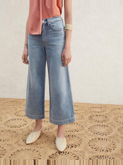 Nanushka Wide Leg High Rise Jeans