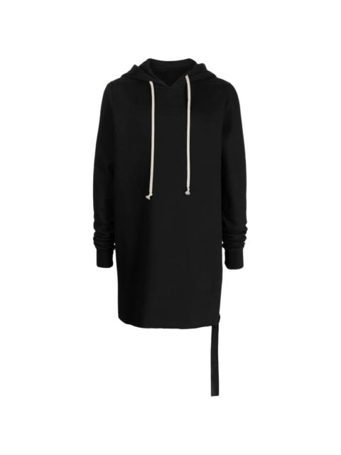 drawstring long hoodie