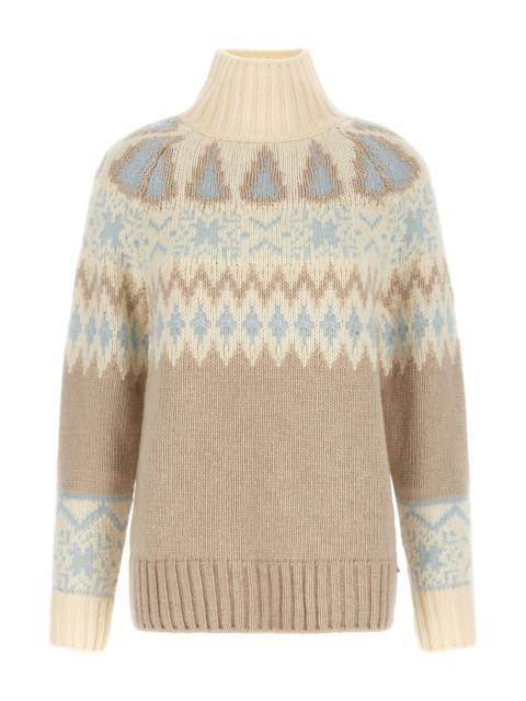 Herno Wool And Cashmere Sweater With Intarsia