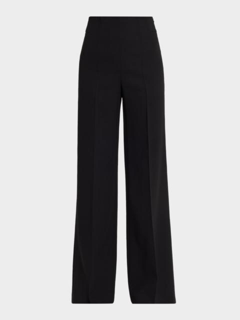 AKRIS Double-Face Wool Bootcut Trousers