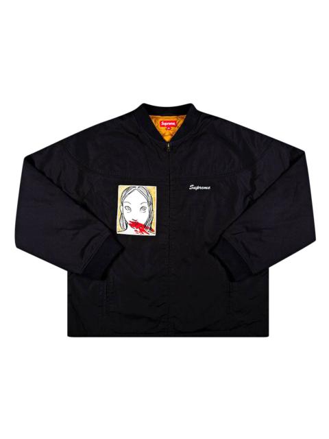 Supreme Supreme AOI Quilted Work Jacket 'Black' | goat