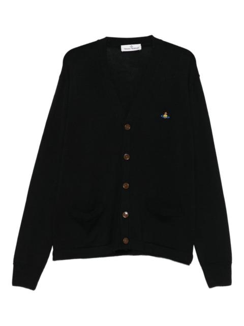 Vivienne Westwood logo-embroidered patch-pocket cardigan