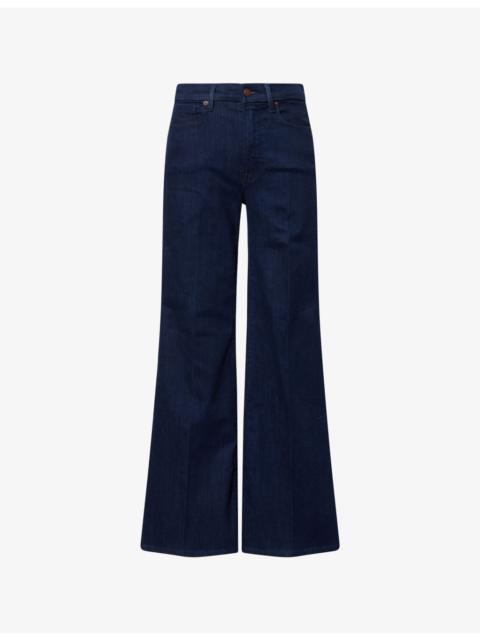 GOOD AMERICAN Good Waist Palazzo Stretch-Denim Jeans