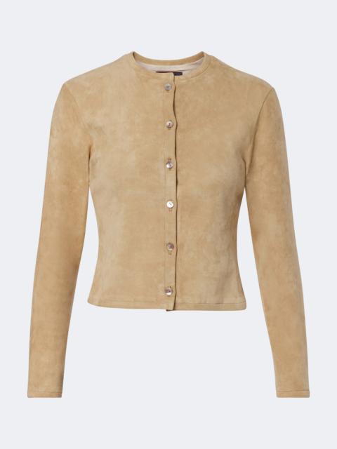 STOULS Astrid suede cardigan